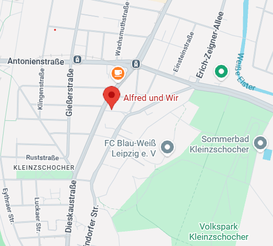 alfred und wir screenshot vom standort auf googlemaps
